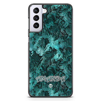 Samsung Galaxy S21 Plus Custom Skal - Grön Namn