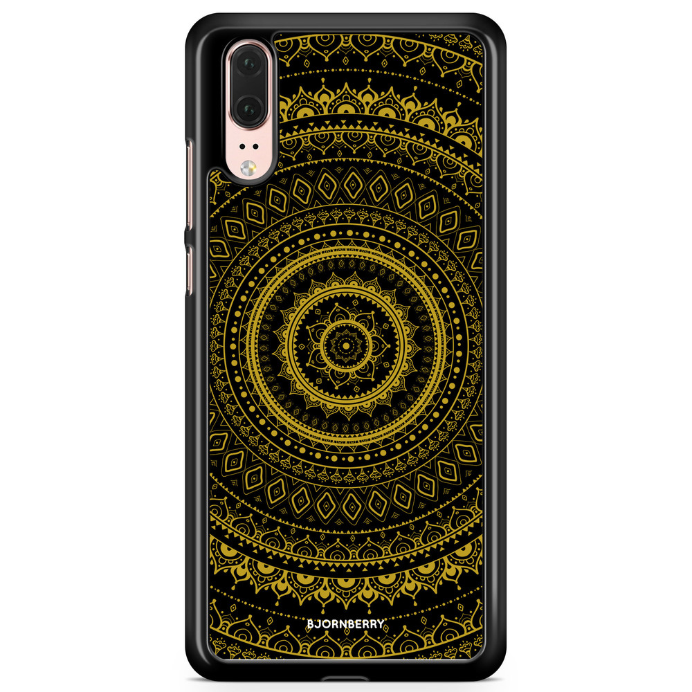 Huawei P20 Case - Black Gold Mandala