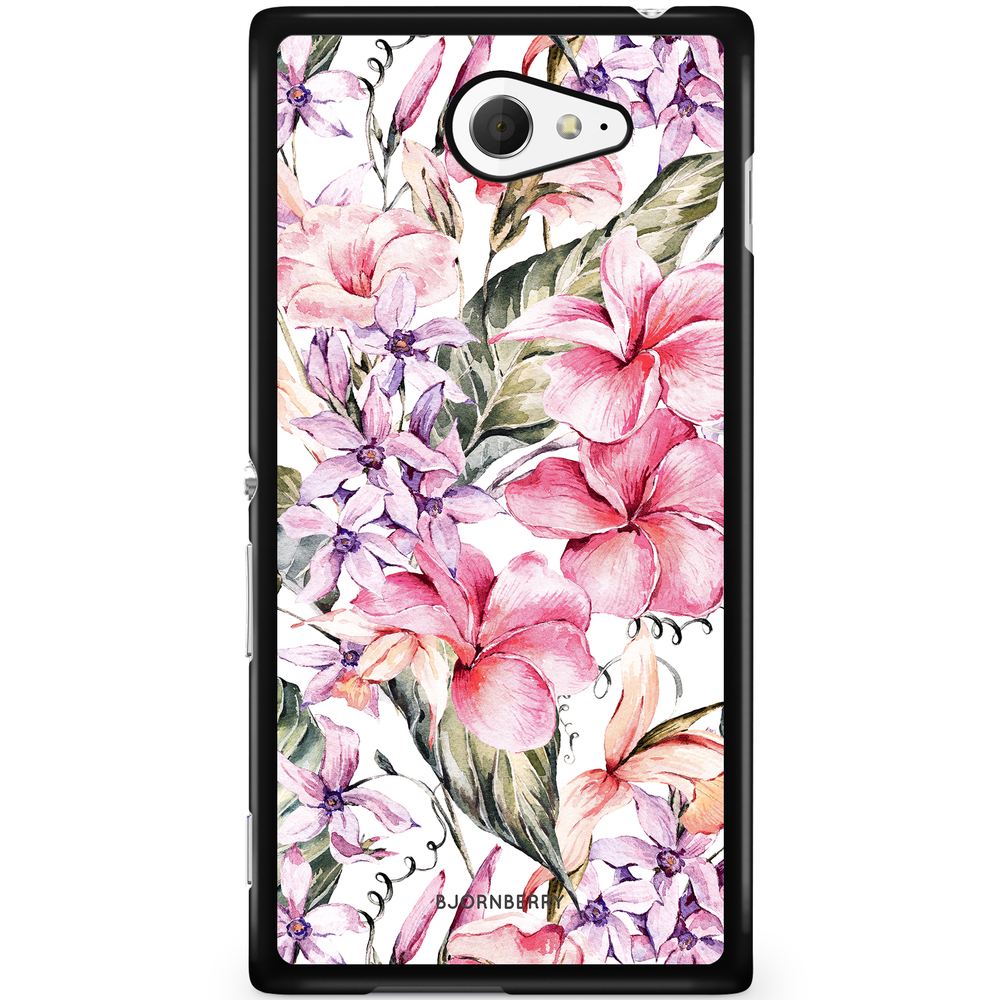 Sony Xperia M2 Aqua Case - Watercolor Flowers