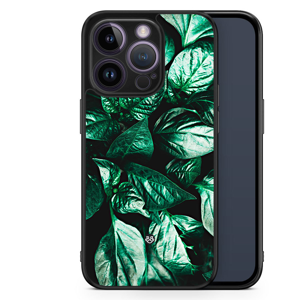 iPhone 14 Pro Case - Green Leaves
