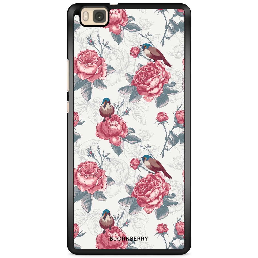 Huawei P8 Lite Case - Roses and Birds