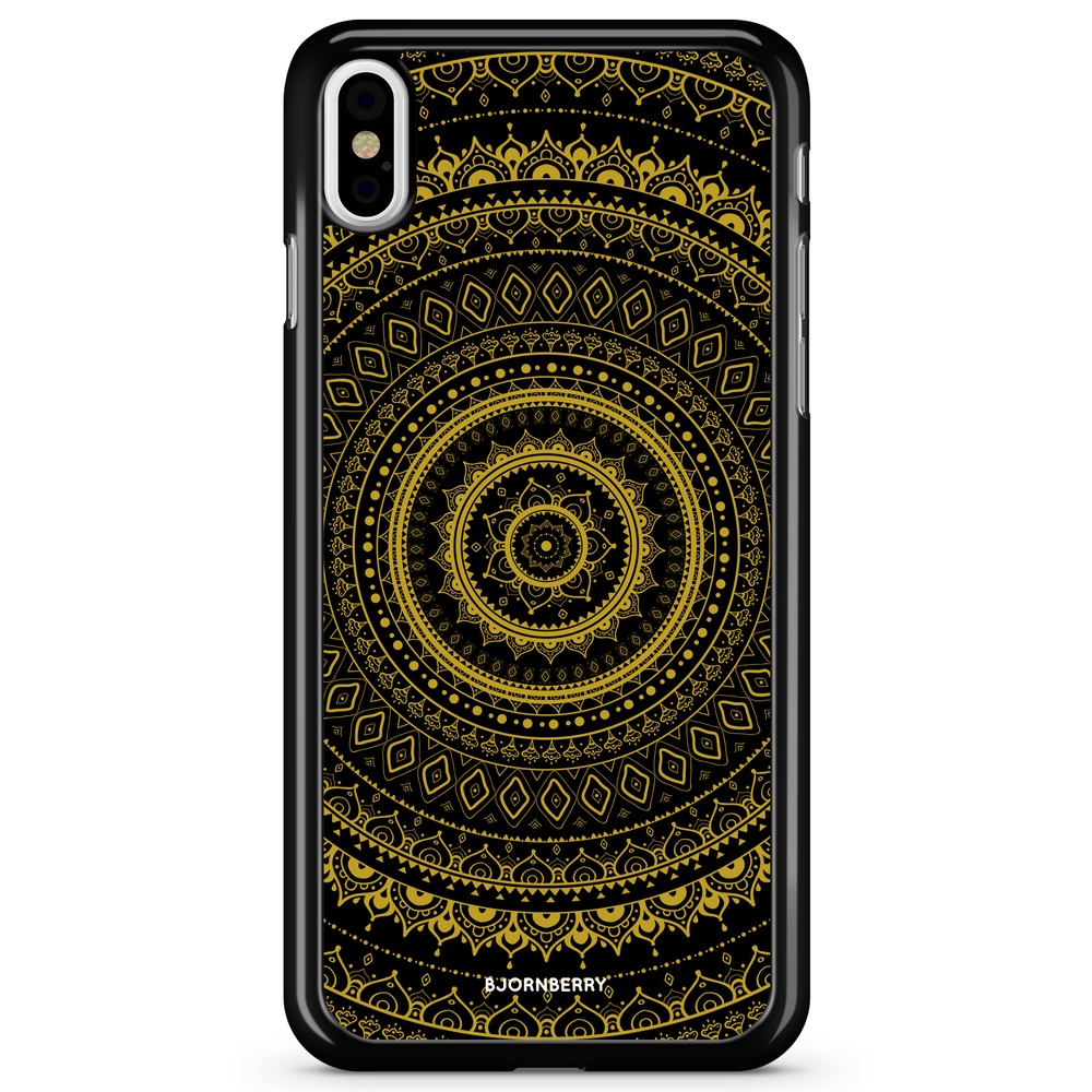 iPhone X / XS Case - Black Gold Mandala