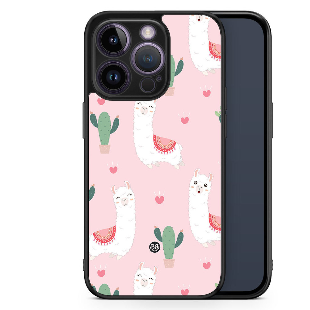 iPhone 14 Pro Case - Llama Pattern