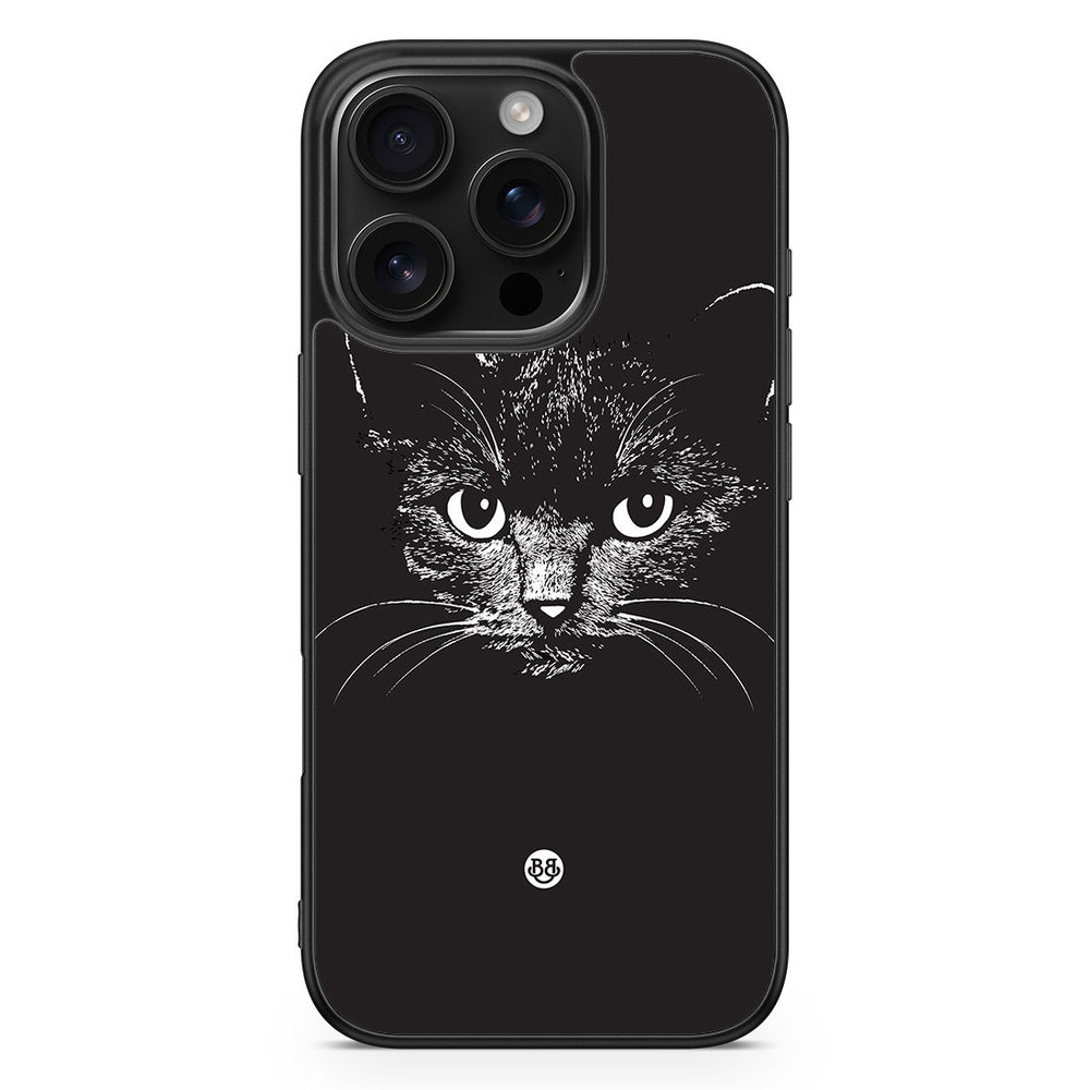 iPhone 16 Pro Case - Black/white cat