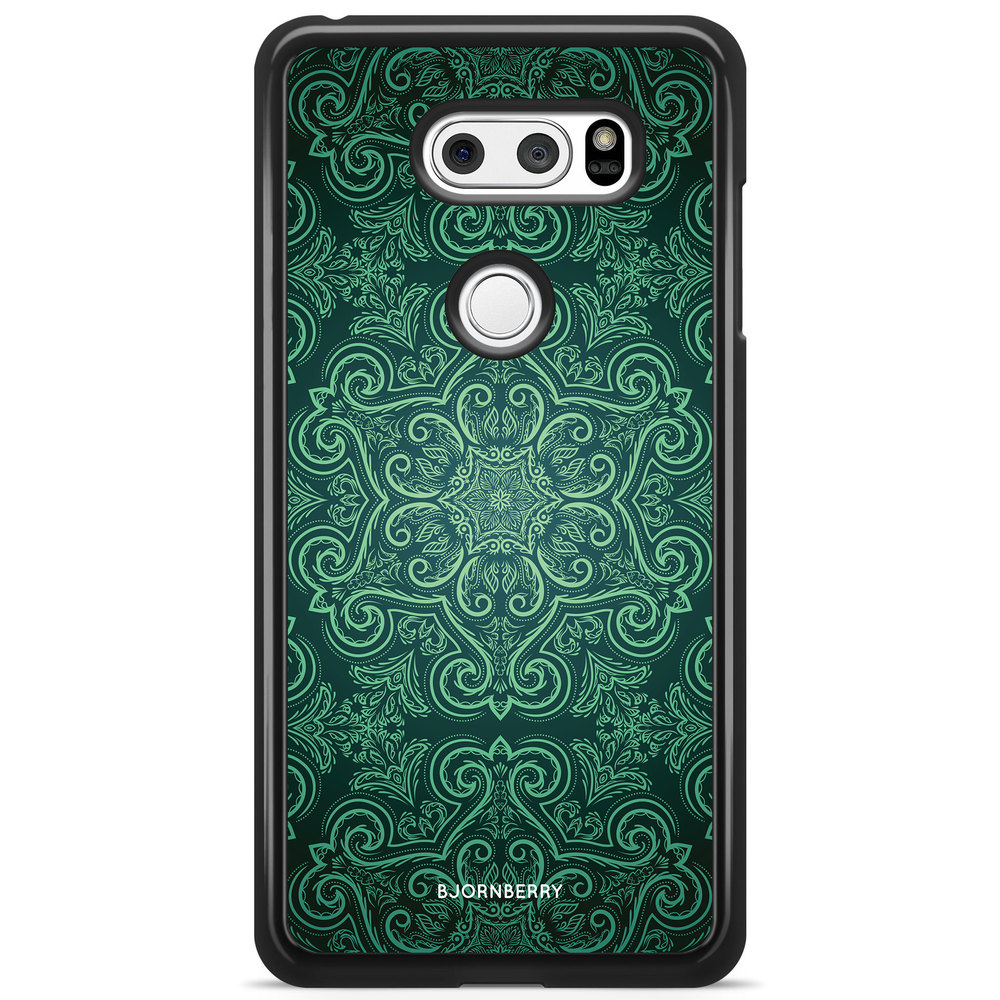LG V30 Case - Green Retro Pattern