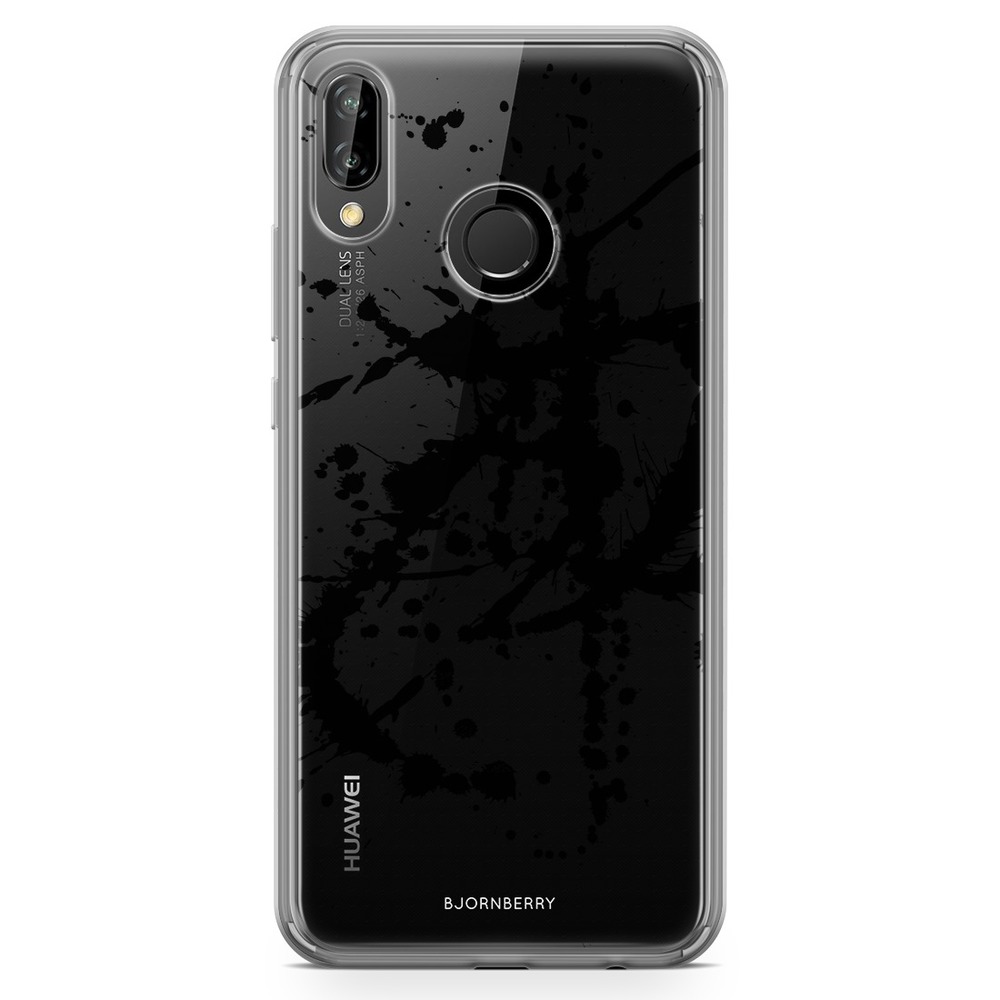 Huawei P20 Lite Fashion Skal - Svart Färgstänk