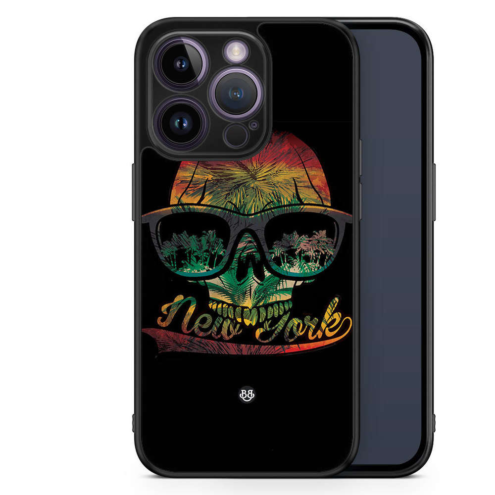 iPhone 14 Pro Case - New York Skull