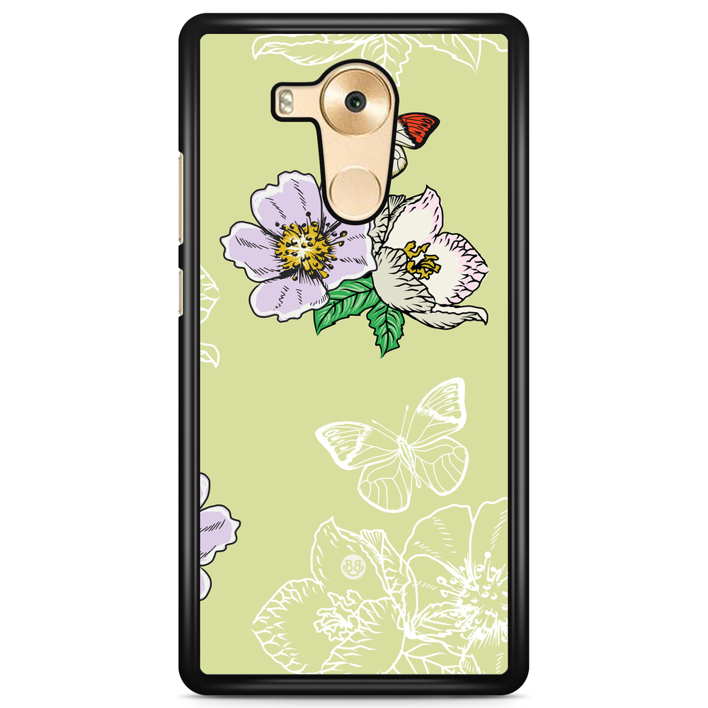 Huawei Mate 9 Case - Butterfly Flower