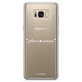 Samsung Galaxy S8 Plus Case Fashion Custom - Name ❤ Name White