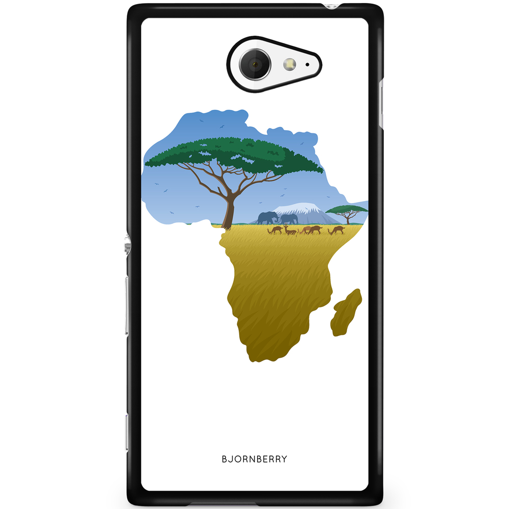 Sony Xperia M2 Aqua Case - Africa White