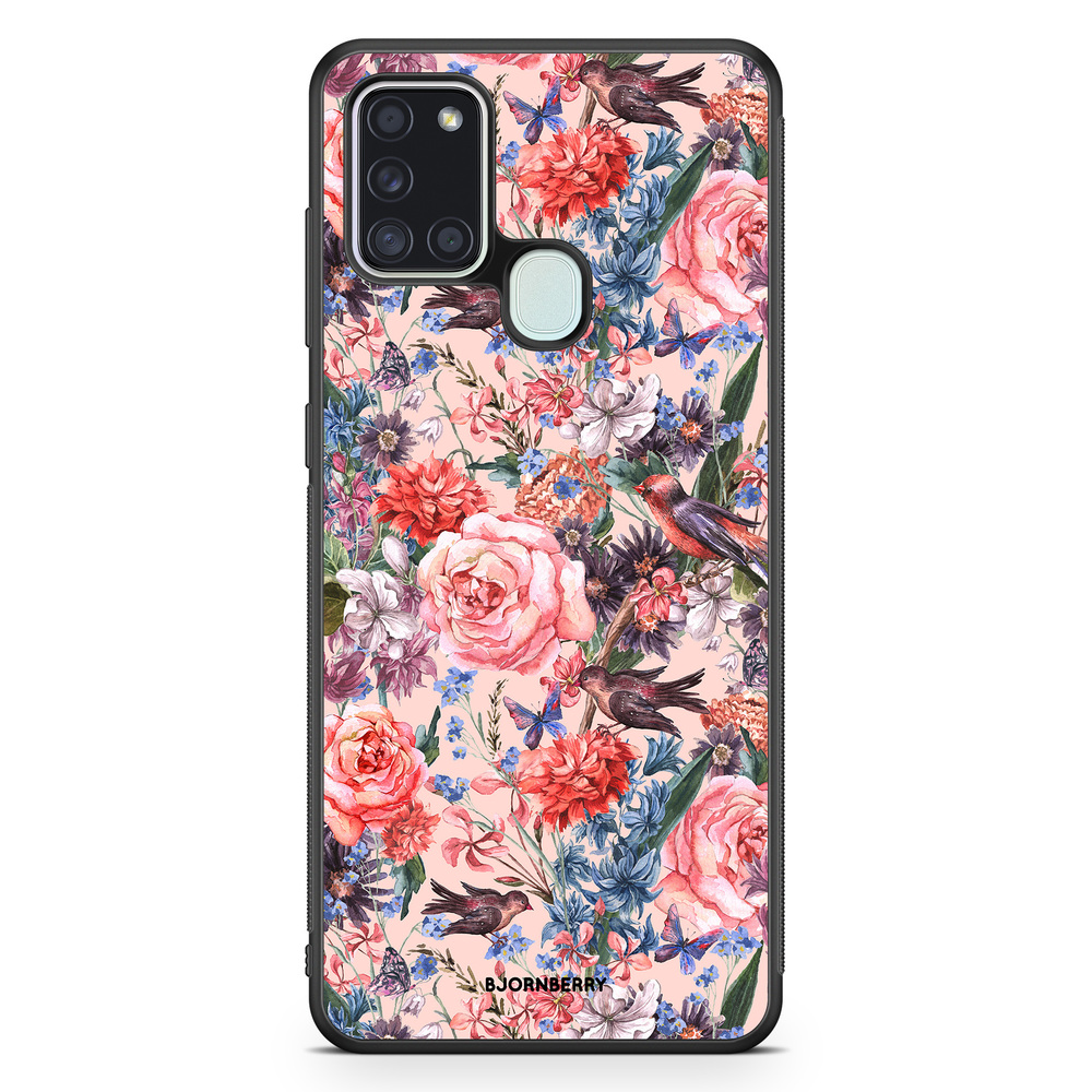 Samsung Galaxy A21s Case - Birds & Flowers