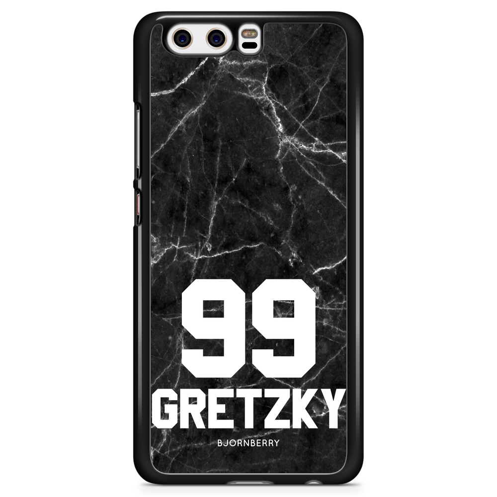 Huawei P10 Plus Case Custom - Black Marble Number