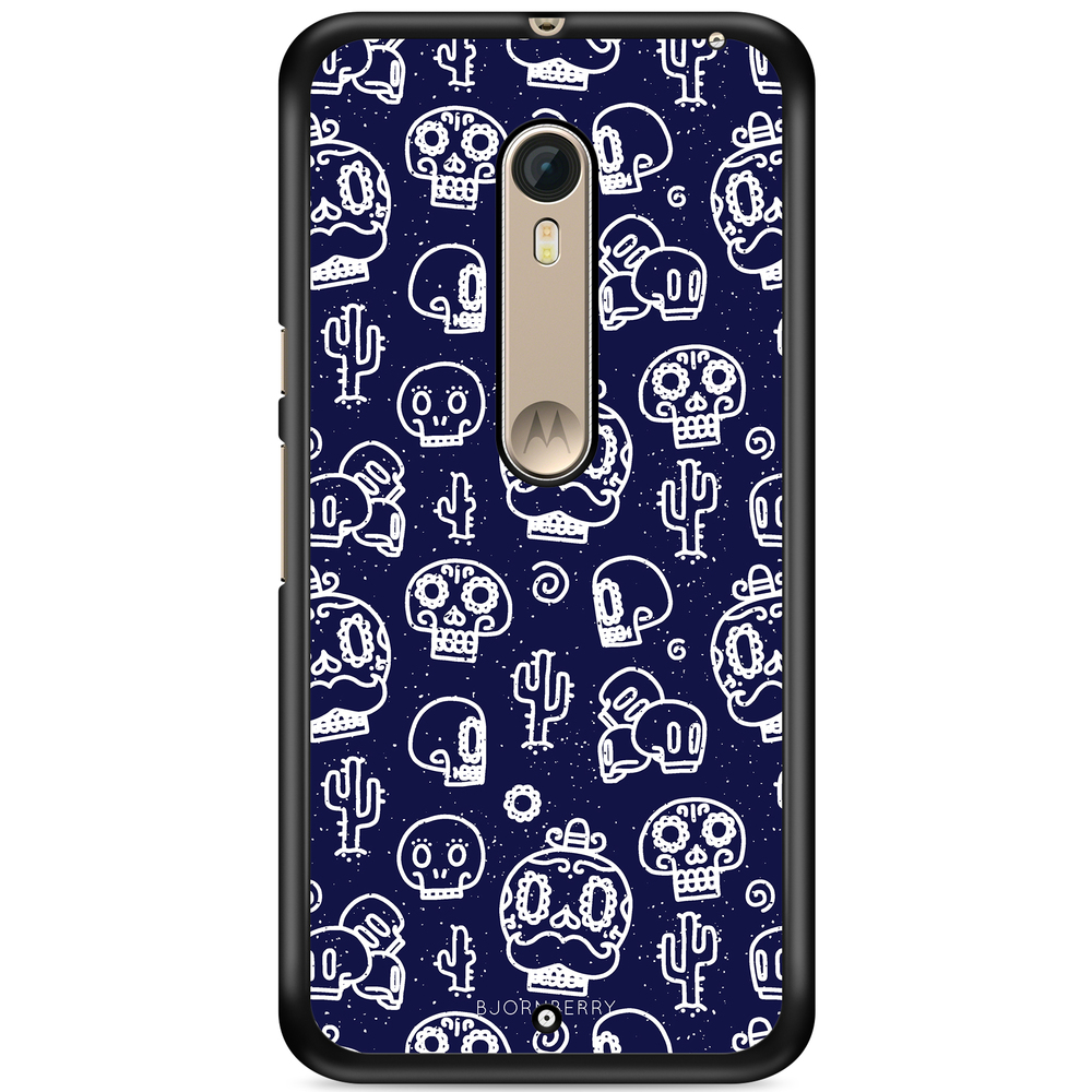 Moto X Style Case - Oldschool Skulls