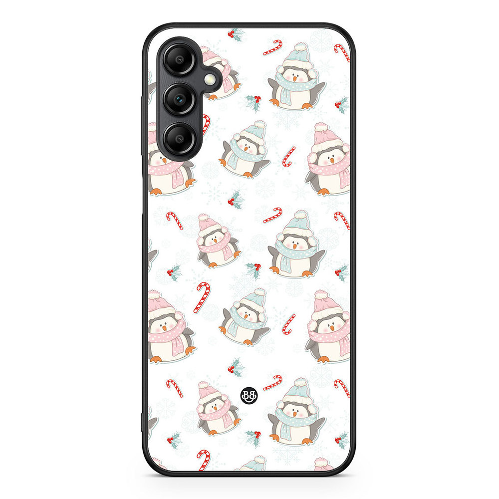 Samsung Galaxy A14 4G/5G Case - Christmas Penguins