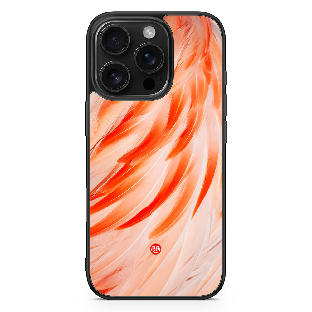iPhone 16 Pro Case - Flamingo Feathers