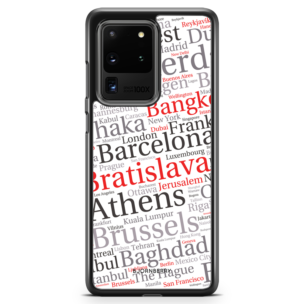 Samsung Galaxy S20 Ultra Case - City Names