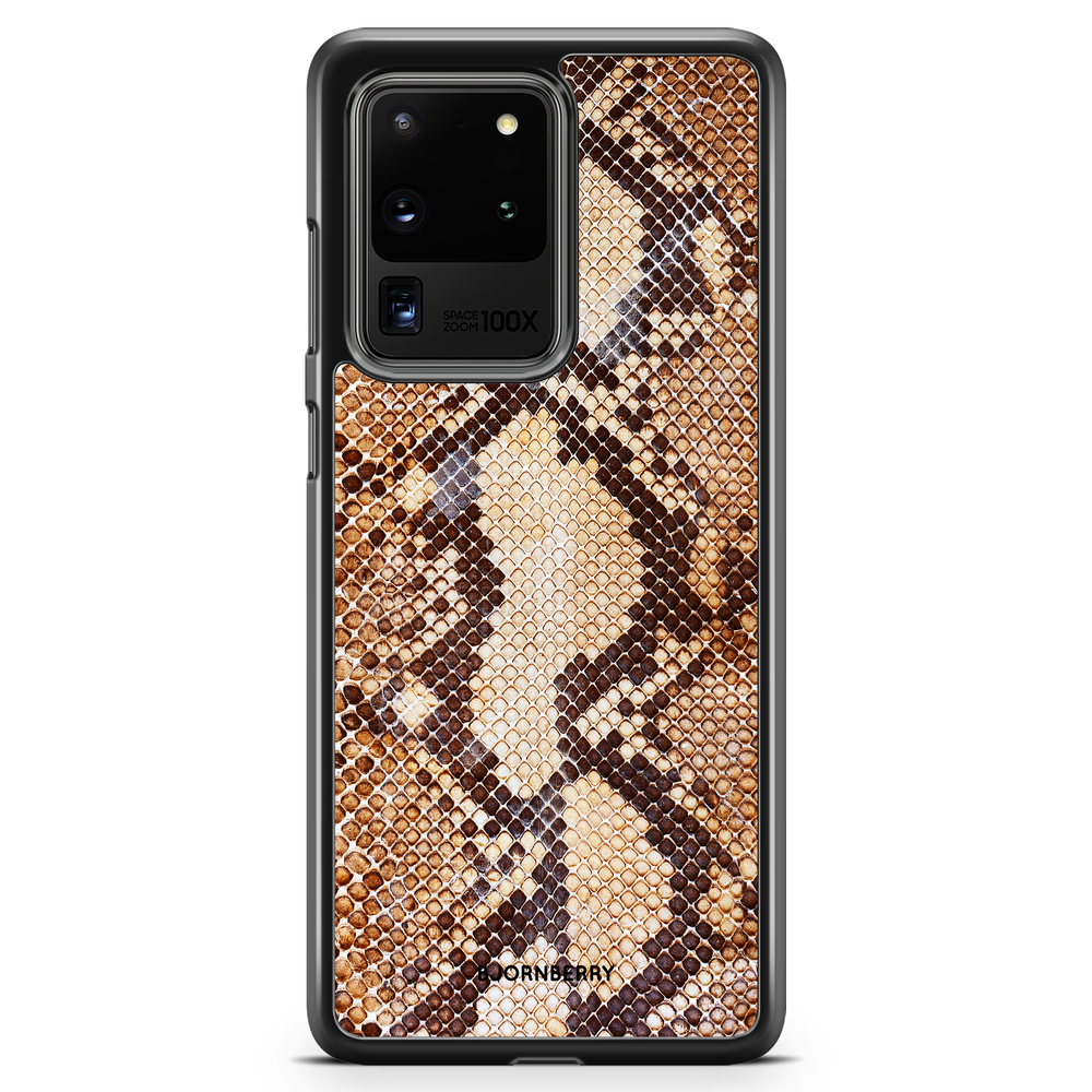 Samsung Galaxy S20 Ultra Case - Snakeskin Brown