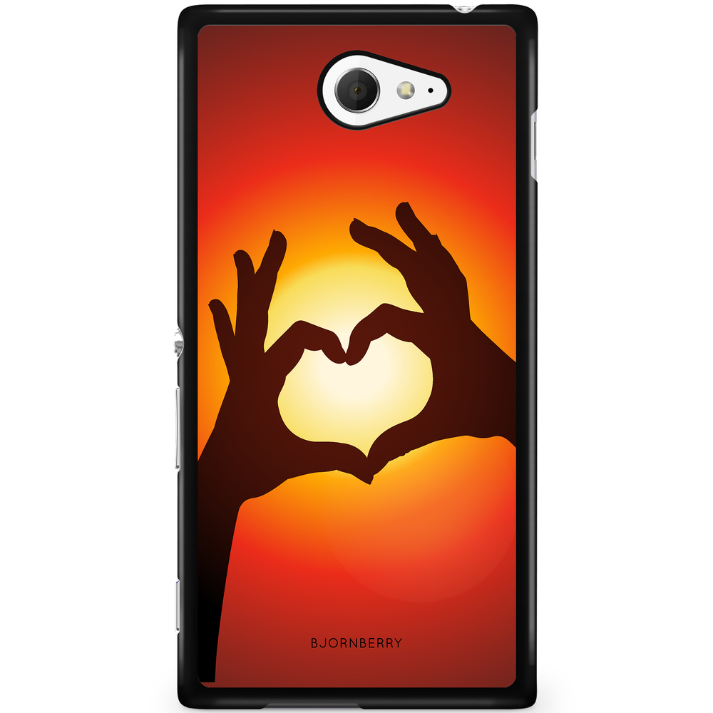 Sony Xperia M2 Aqua Case - Hands Heart