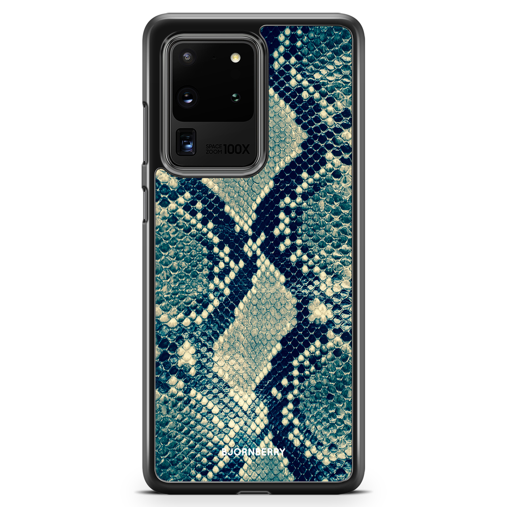 Samsung Galaxy S20 Ultra Case - Blue Snakeskin