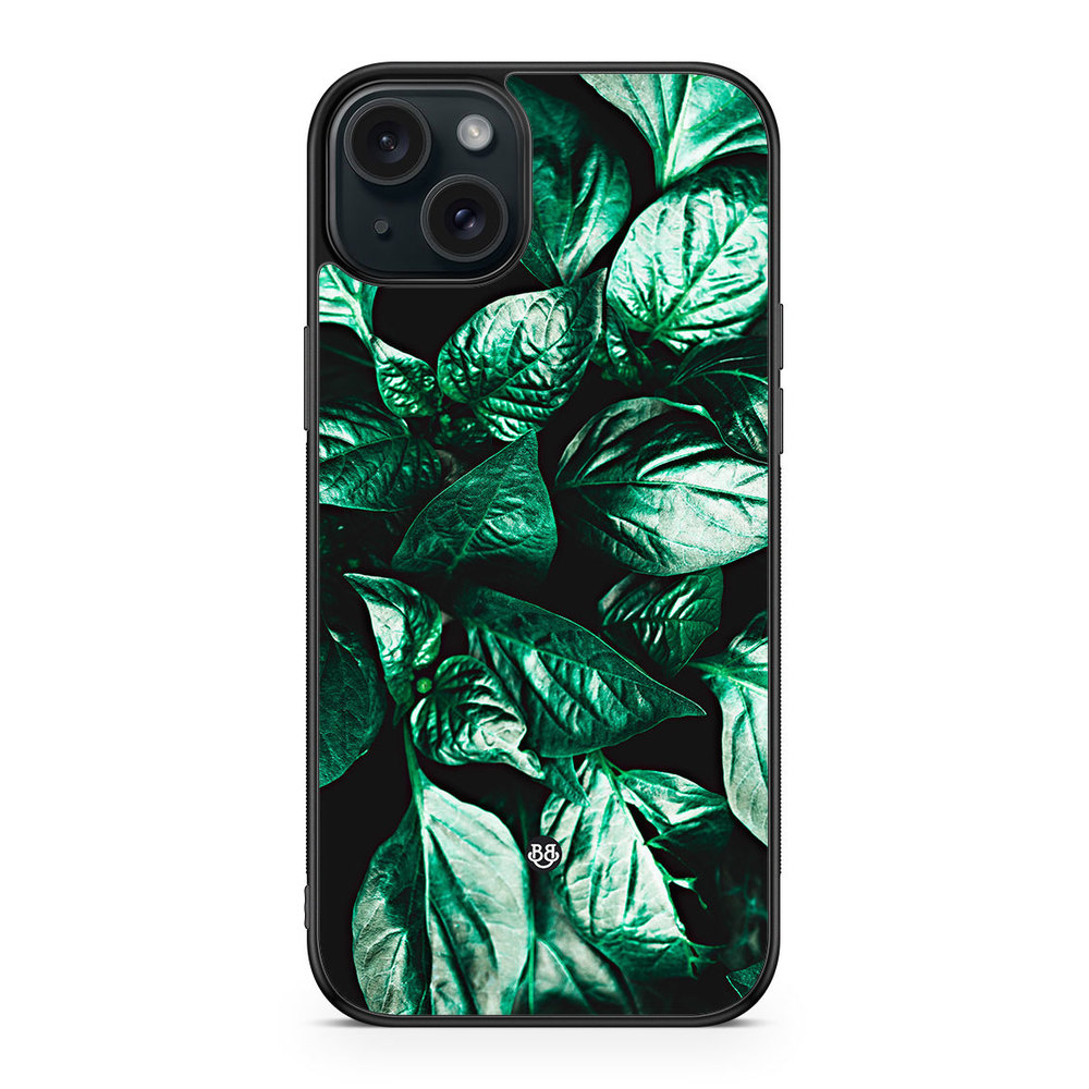 iPhone 15 Plus Case - Green Leaves