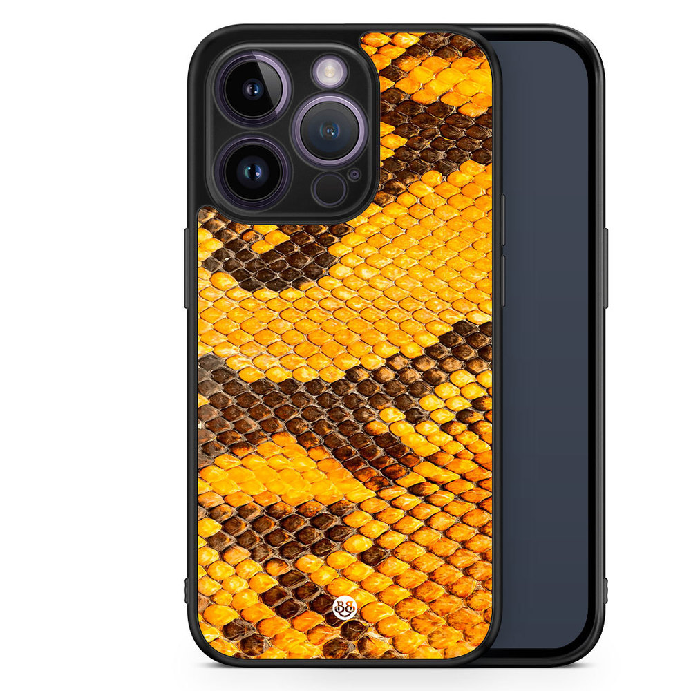 iPhone 14 Pro Case - Yellow Snake