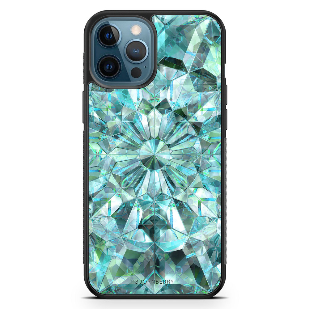 iPhone 12 Pro Case - Green Crystals