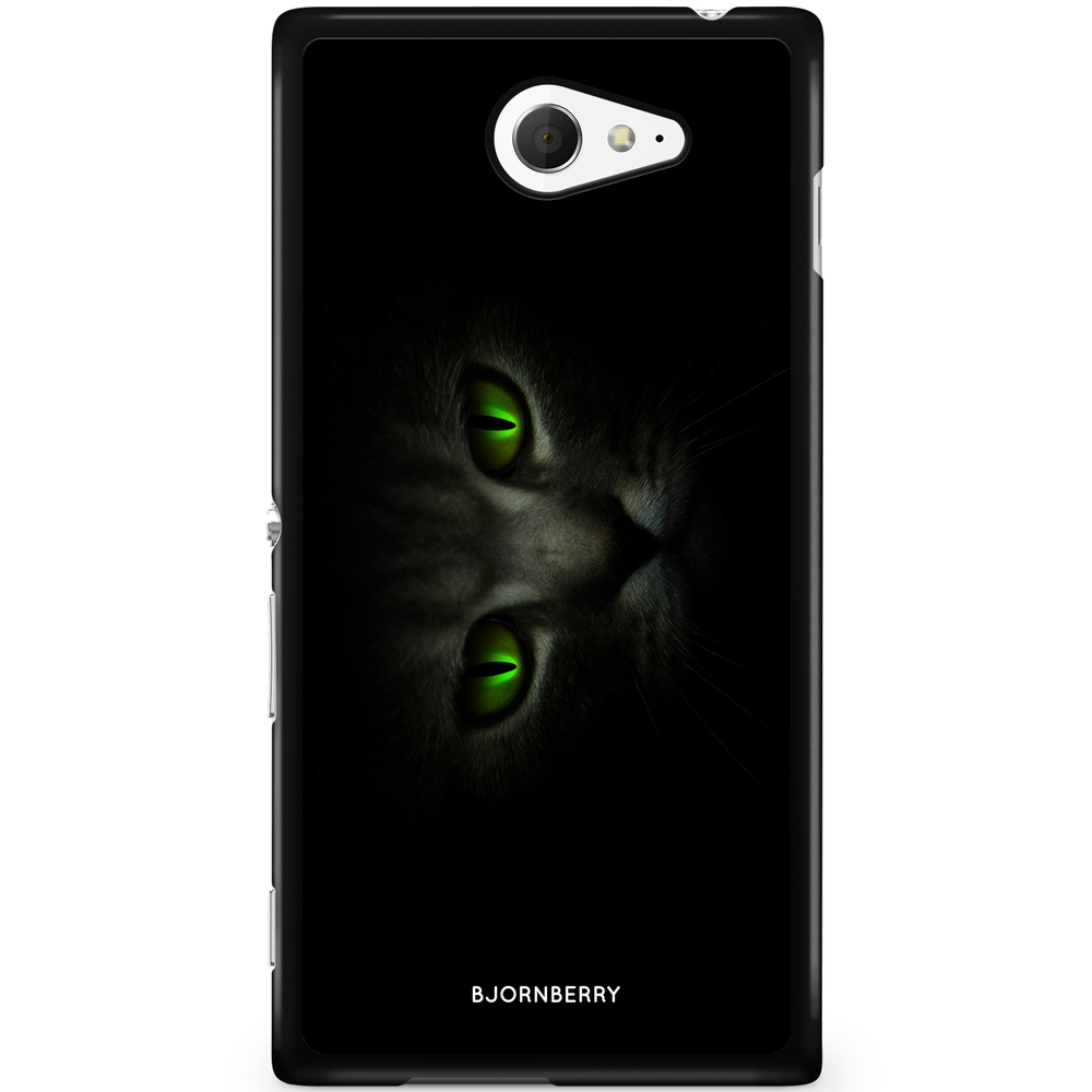 Sony Xperia M2 Aqua Case - Green Cat Eyes