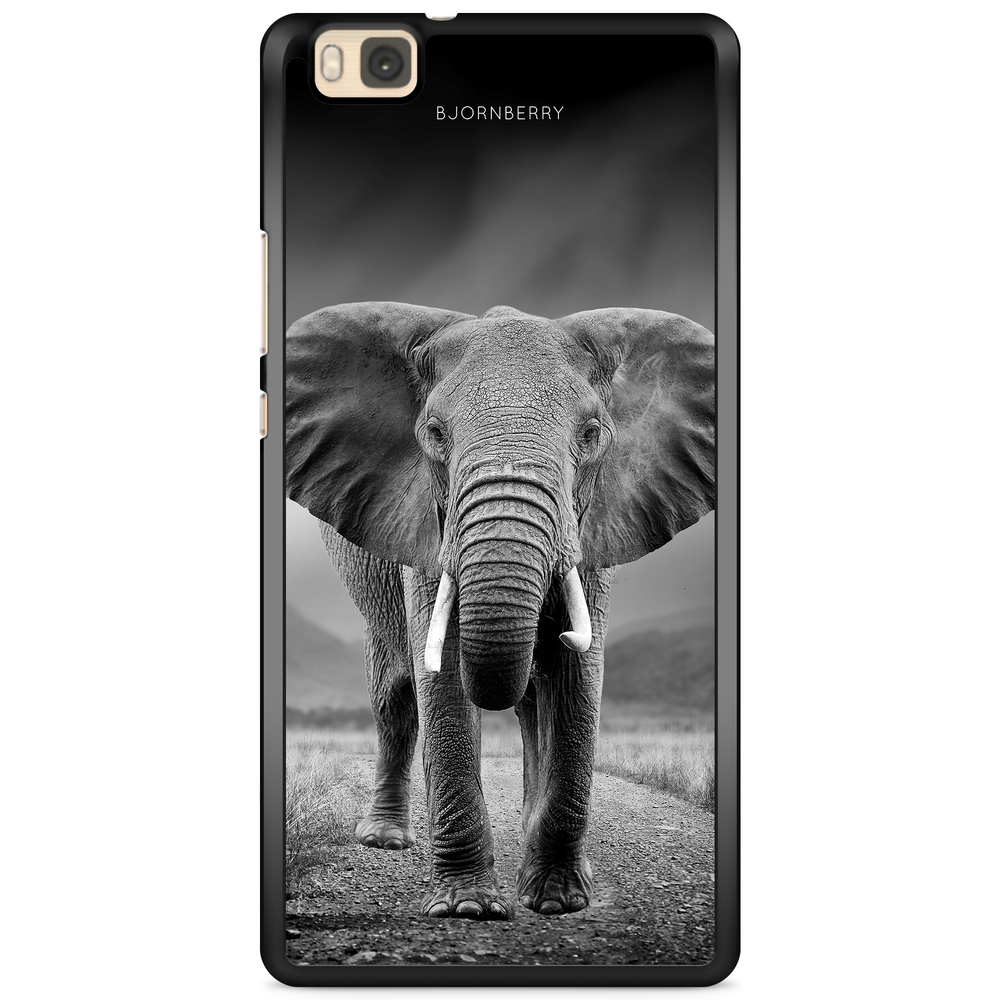 Huawei P8 Lite Case - Black/White Elephant