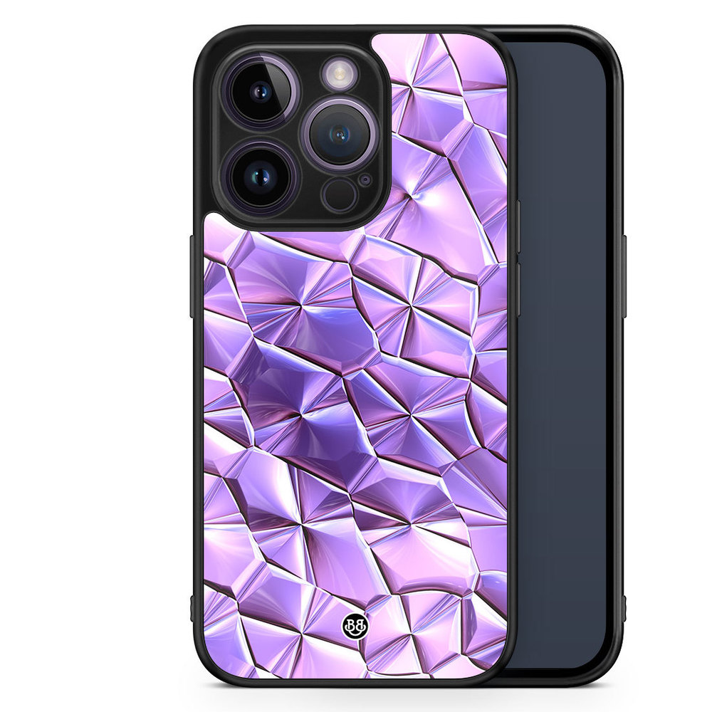 iPhone 14 Pro Case - Purple Crystal