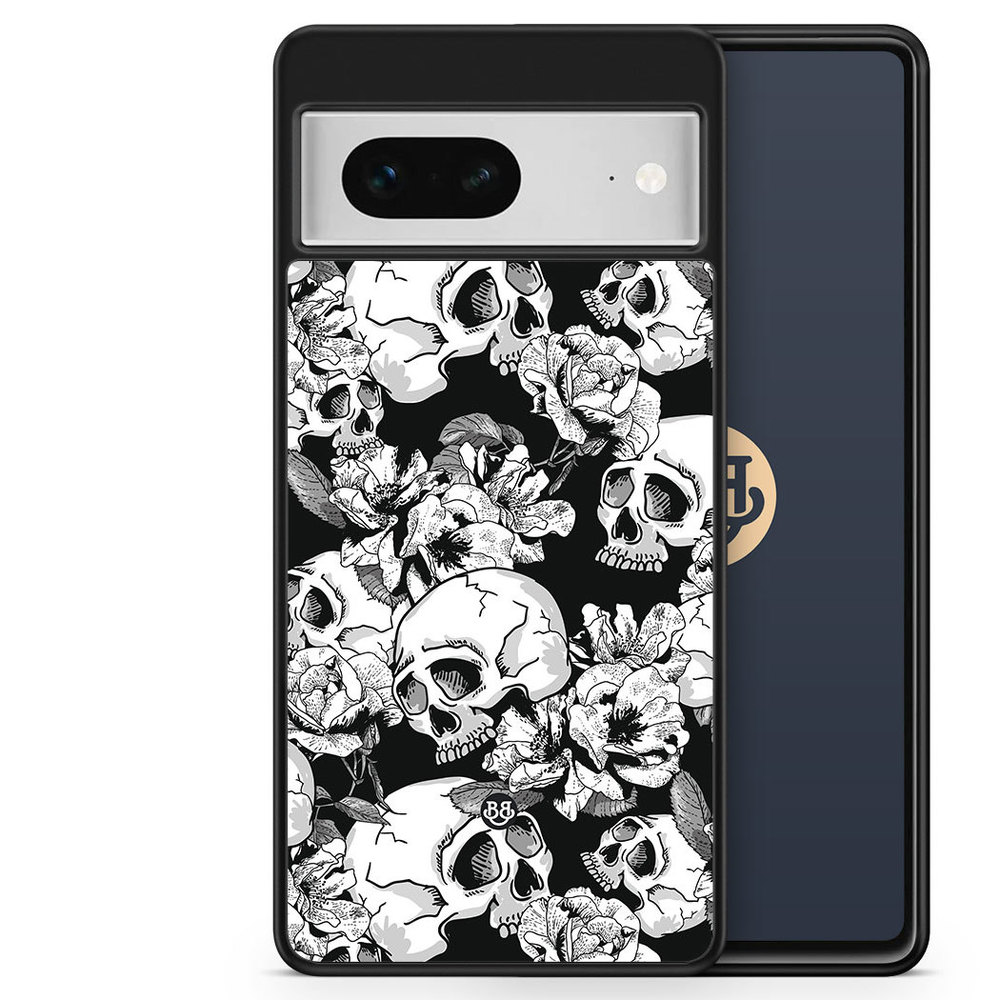 Google Pixel 7 Case - Skull & Roses