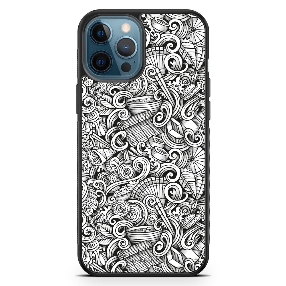 iPhone 12 Pro Case - Japanese Pattern