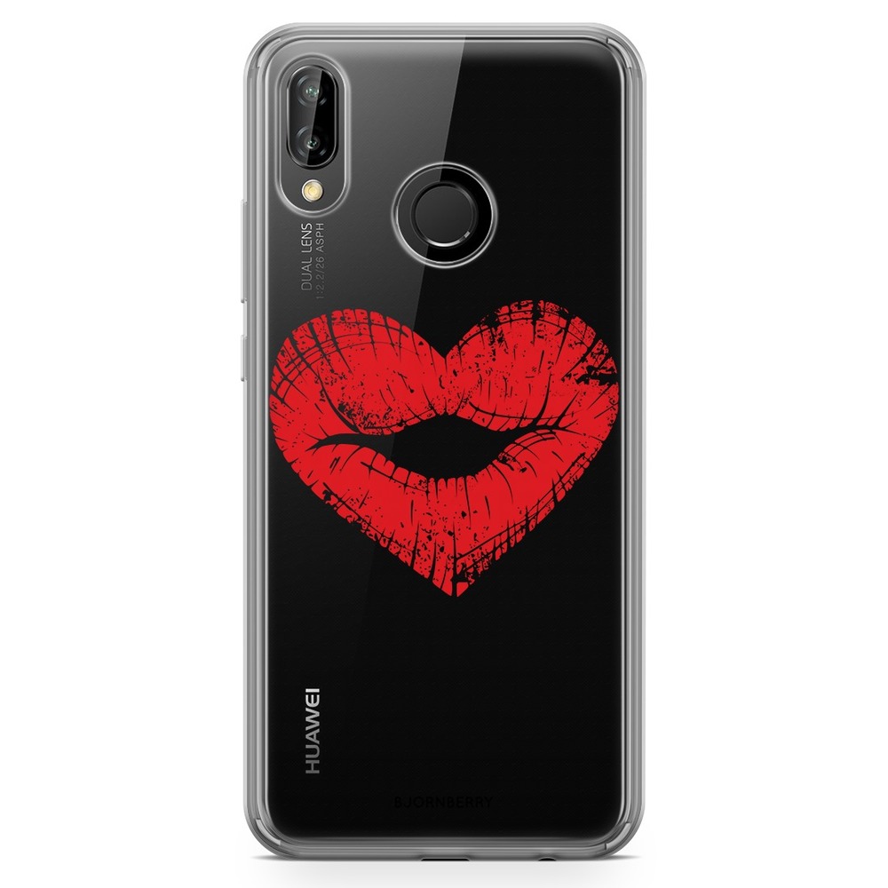 Huawei P20 Lite Fashion Case - Heart Lips
