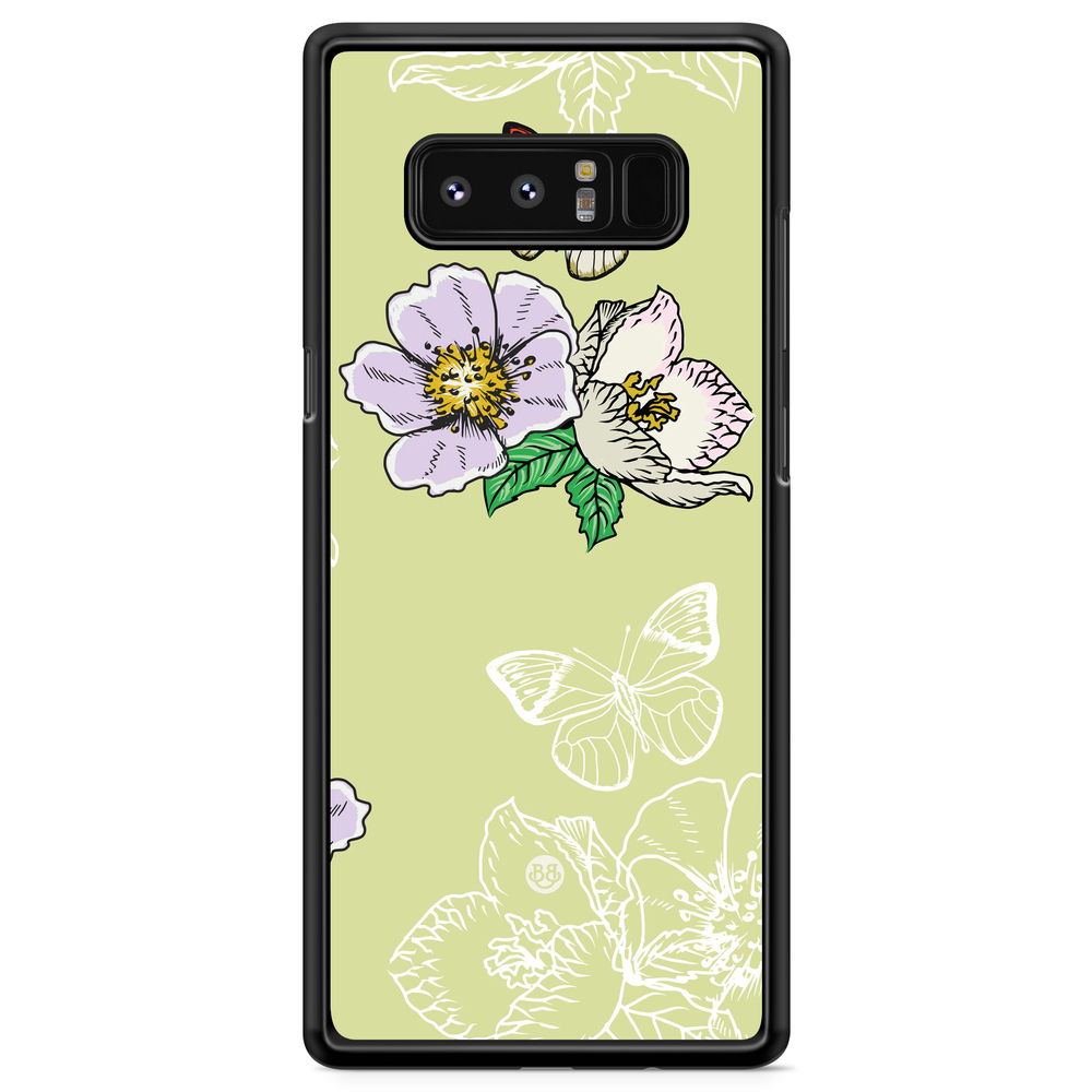 Samsung Galaxy Note 8 Case - Butterfly Flower