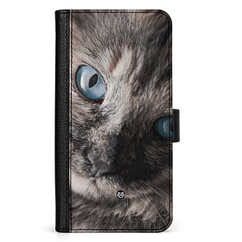 Samsung Galaxy S24 Ultra Wallet Case - Cat Blue Eyes