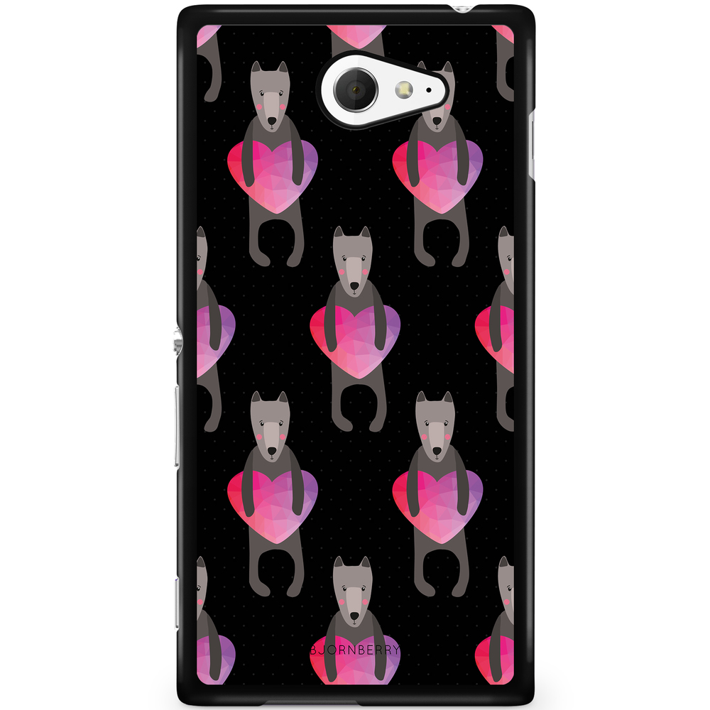Sony Xperia M2 Aqua Case - Romantic Dogs