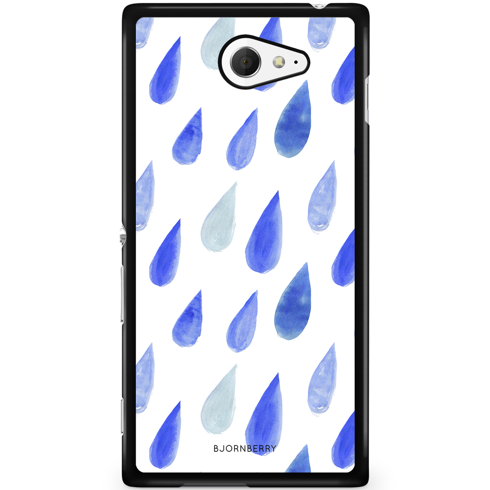 Sony Xperia M2 Aqua Case - Watercolor Rain