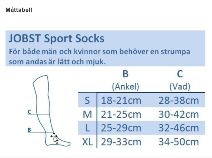 Jobst Opaque Klass 2, svart