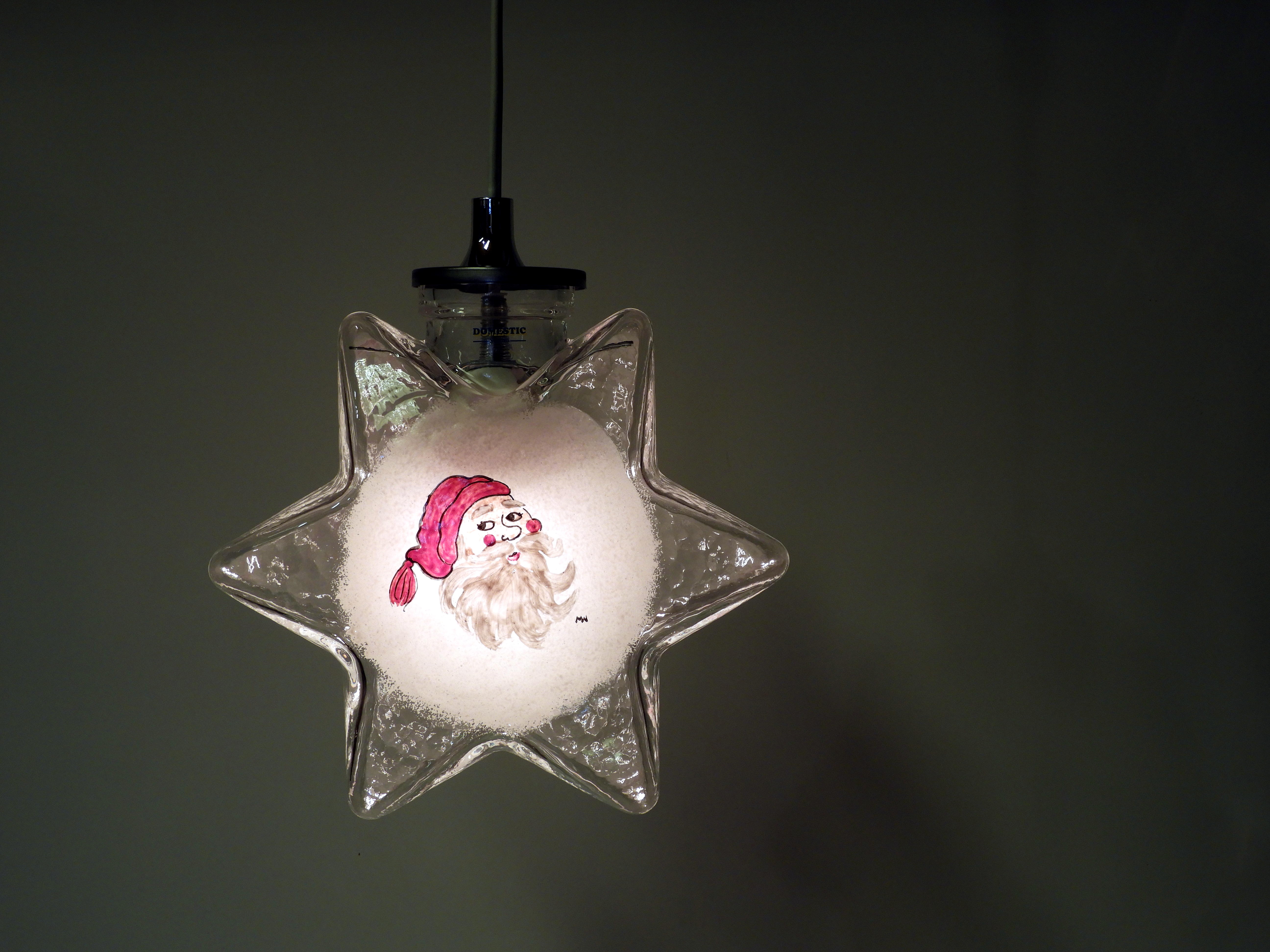 Glas stjärnan Stella Klar Tomte - 3