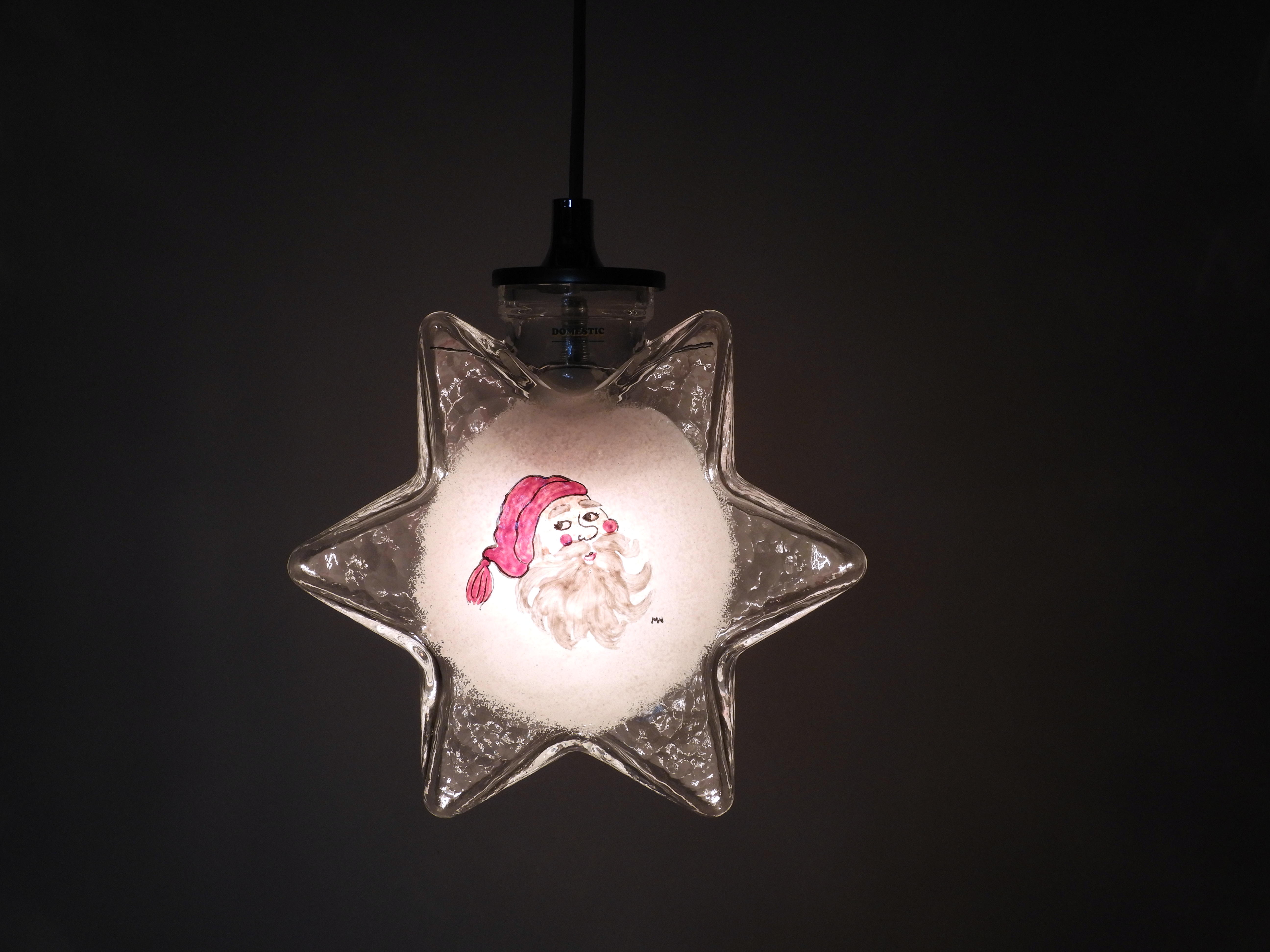Glas stjärnan Stella Klar Tomte - 4