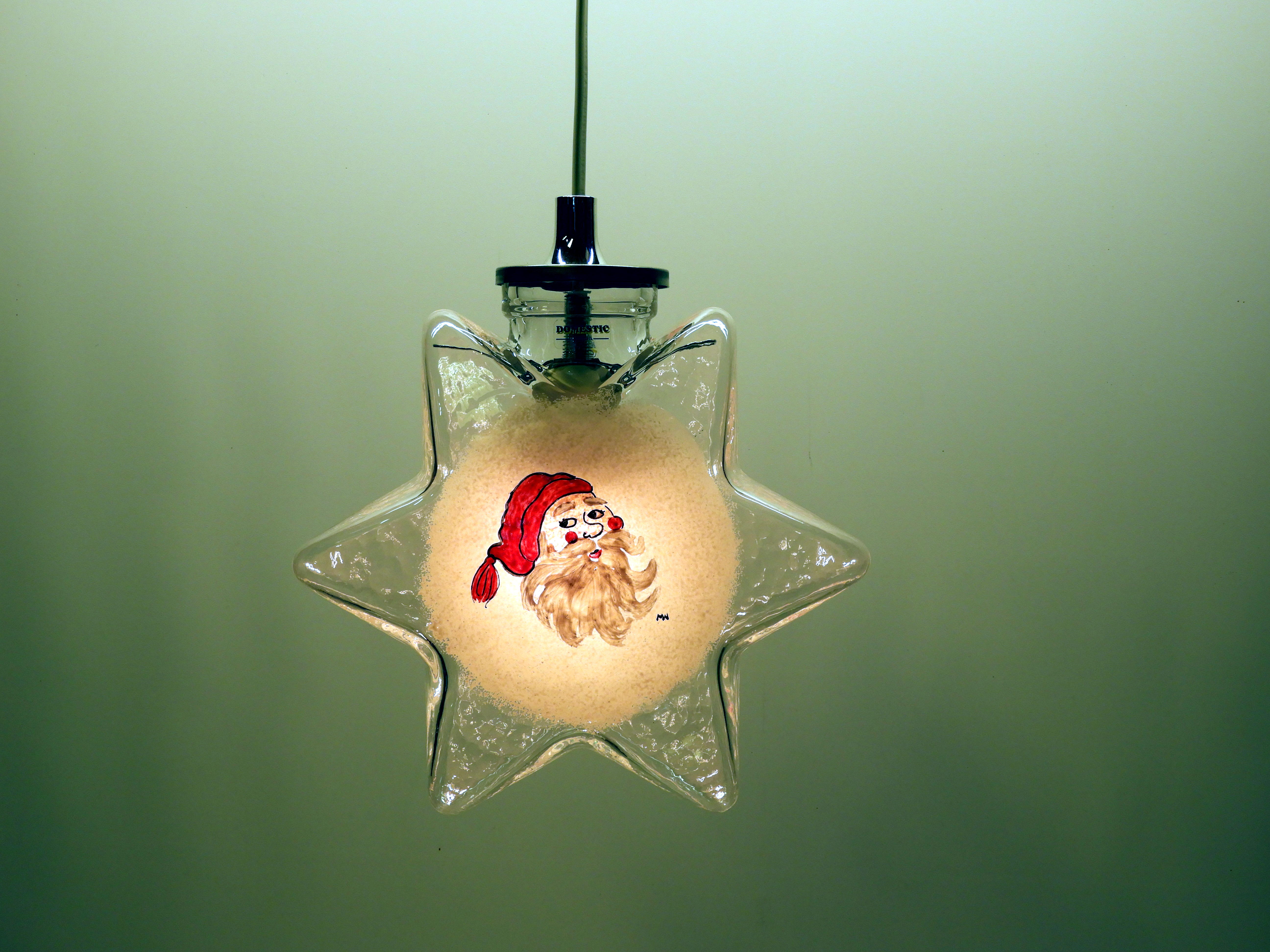 Glas stjärnan Stella Klar Tomte - 2