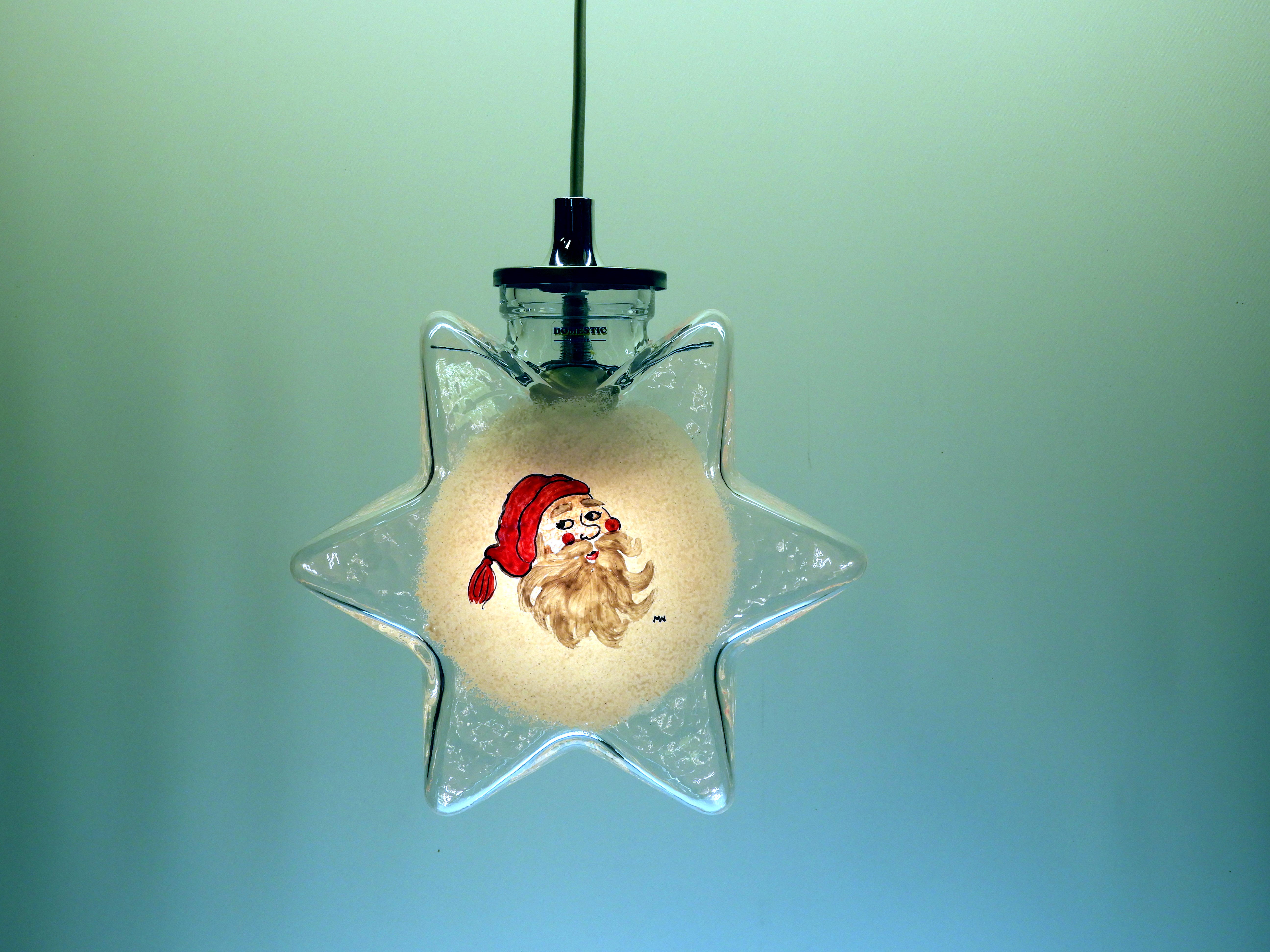 Glas stjärnan Stella Klar Tomte