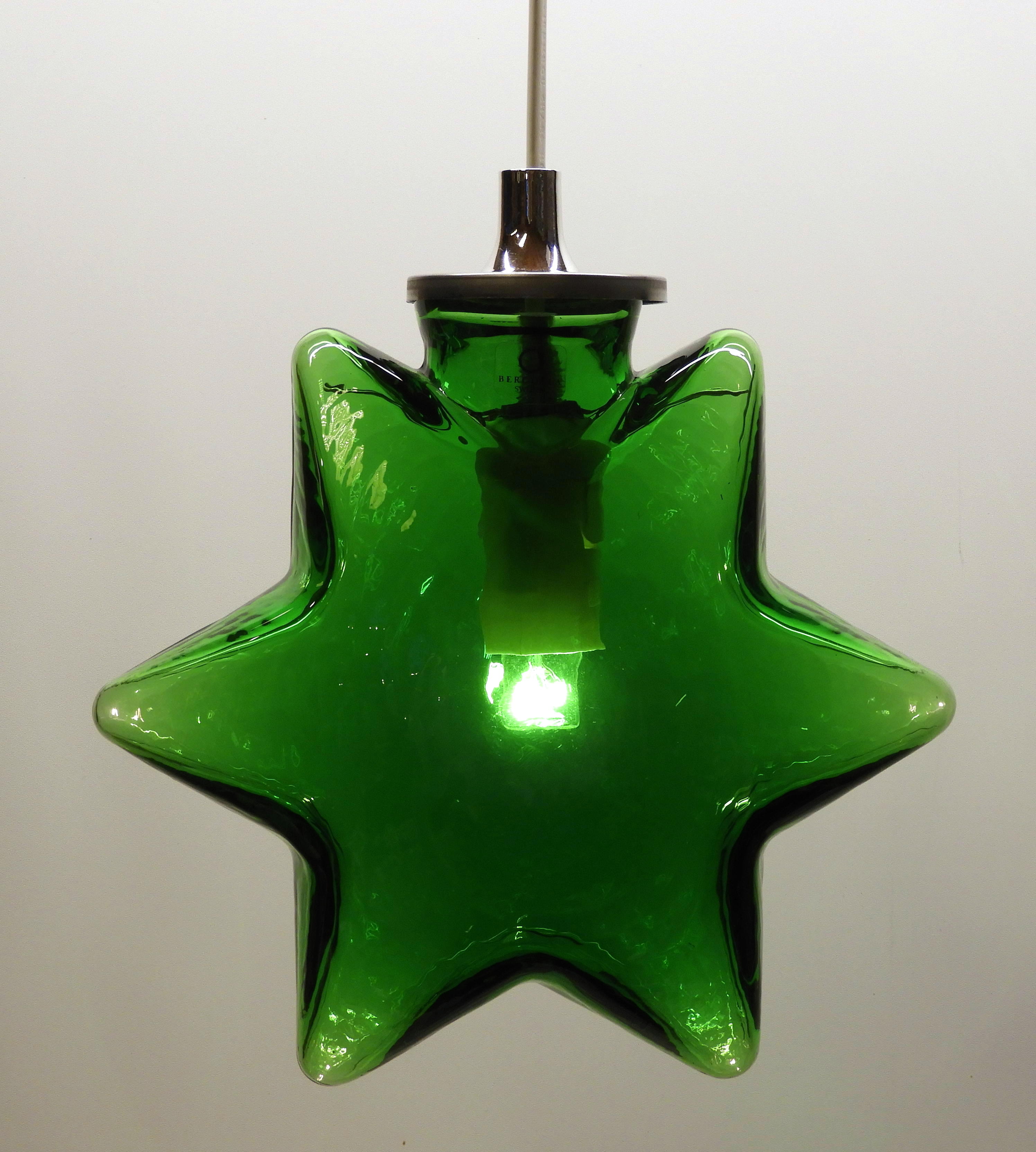 Glas stjärnan Stella Klar Grön
