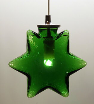 Glas stjärnan Stella Klar Grön