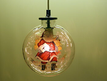 Glaslampan Stella Klar Santa