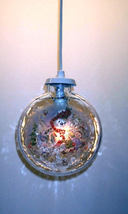 Glaslampan Stella Klar Snögubbe - 6