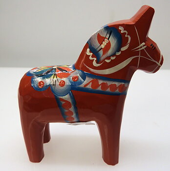 Dalahäst röd 10 cm