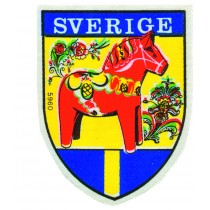 Tygmärke Dalahäst