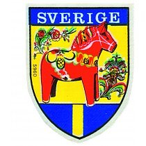 Tygmärke Dalahäst