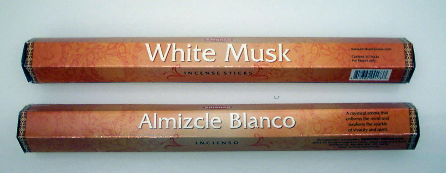 2 pack Rökelse pinnar White Musk 