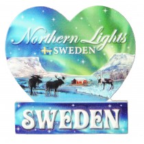 Magnet Hjärta Northern Lights